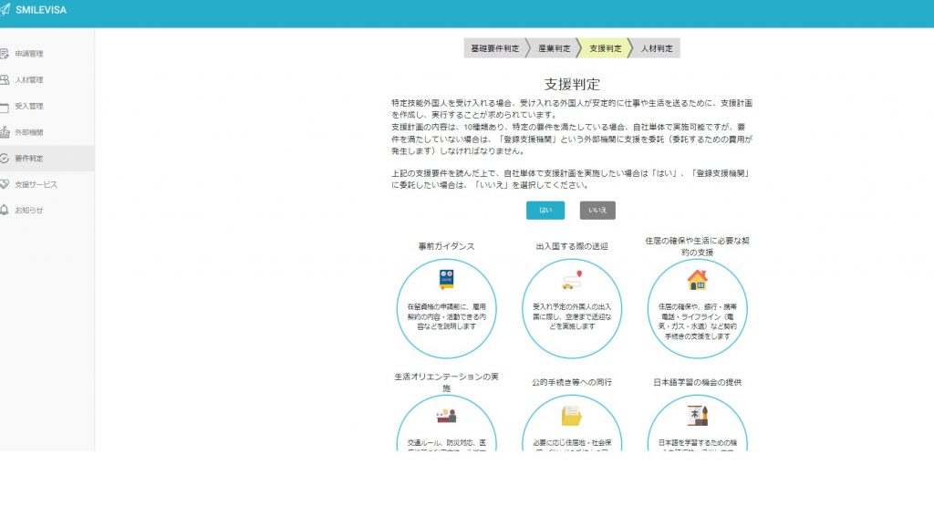 自社支援判定イメージ